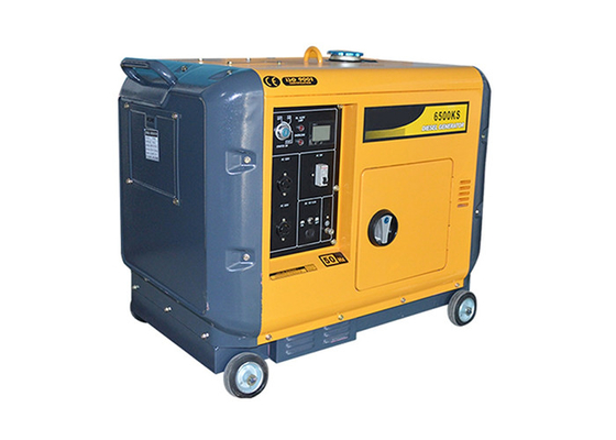 Emergency Small Diesel Generator , Electric Start 6kva Quiet Portable Generator